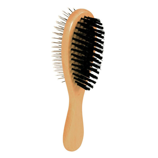 Brush Trixie Cat Double Brown Black Wood-0